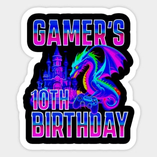 Gamer Birthday Gift Sticker